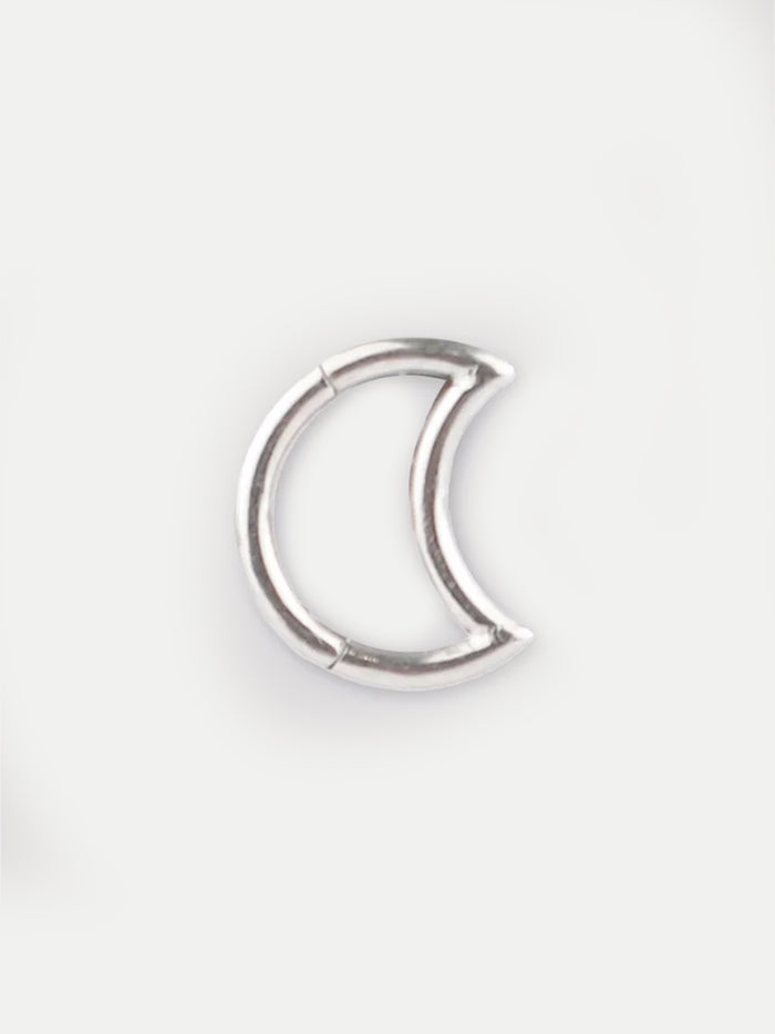 Moon Hinged Ring 16G | Steel-Image 1
