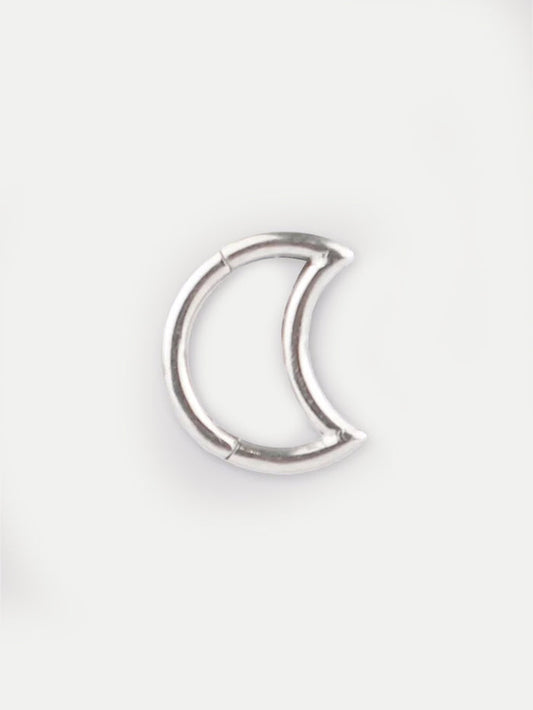 Moon Hinged Ring 16G | Steel-Image 1