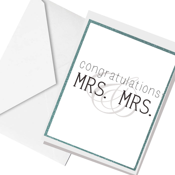 Mrs. & Mrs.. greeting card