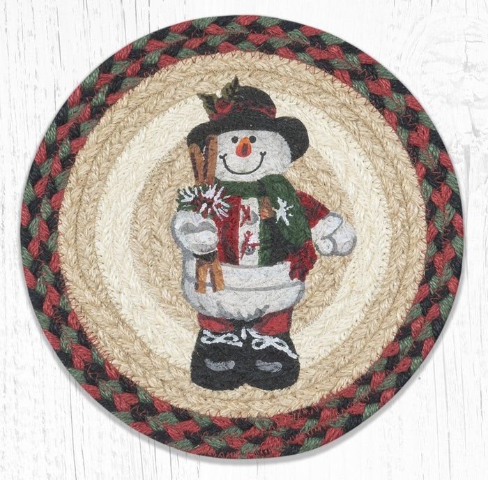 MSPR-081 Snowman in Top Hat 10" Trivet