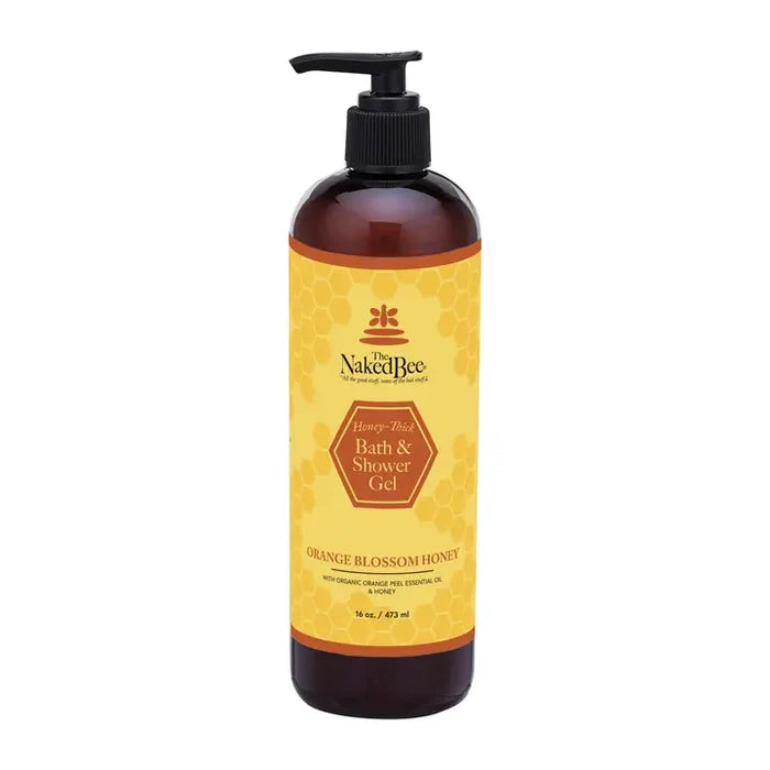 Naked Bee Orange Blossom Honey Bath & Shower Gel 16 oz