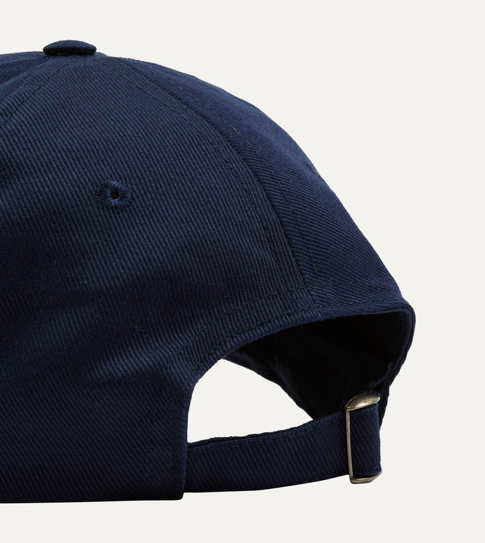 Navy Chainstitch '1977' Cotton Twill Baseball Cap