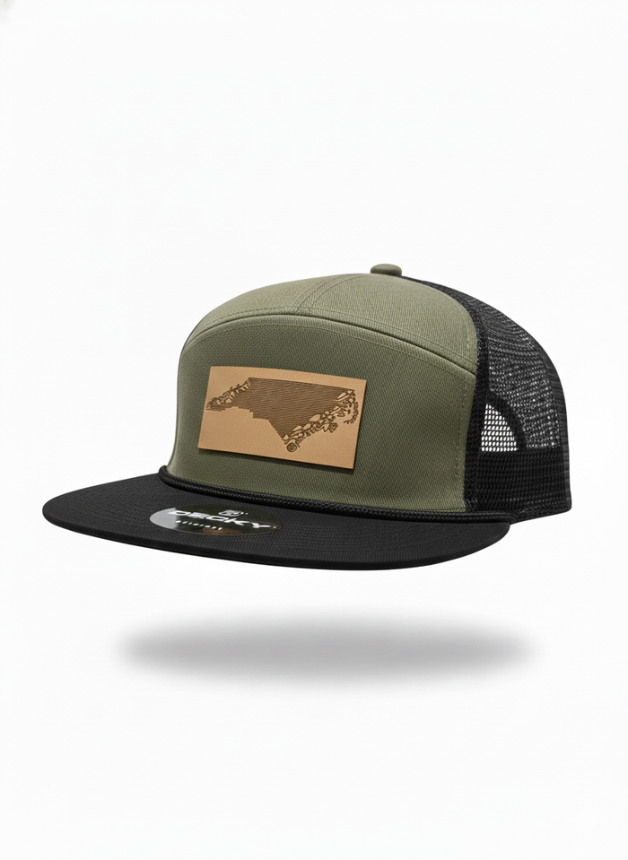 NC Wave2Mountain Flat Bill Trucker 1133 & 1098