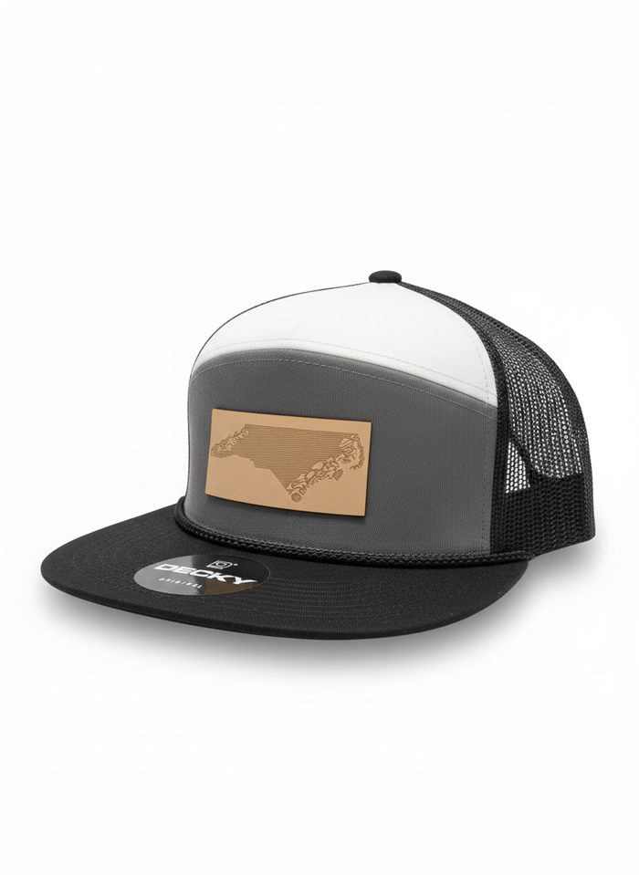 NC Wave2Mountain Flat Bill Trucker 1133 & 1098