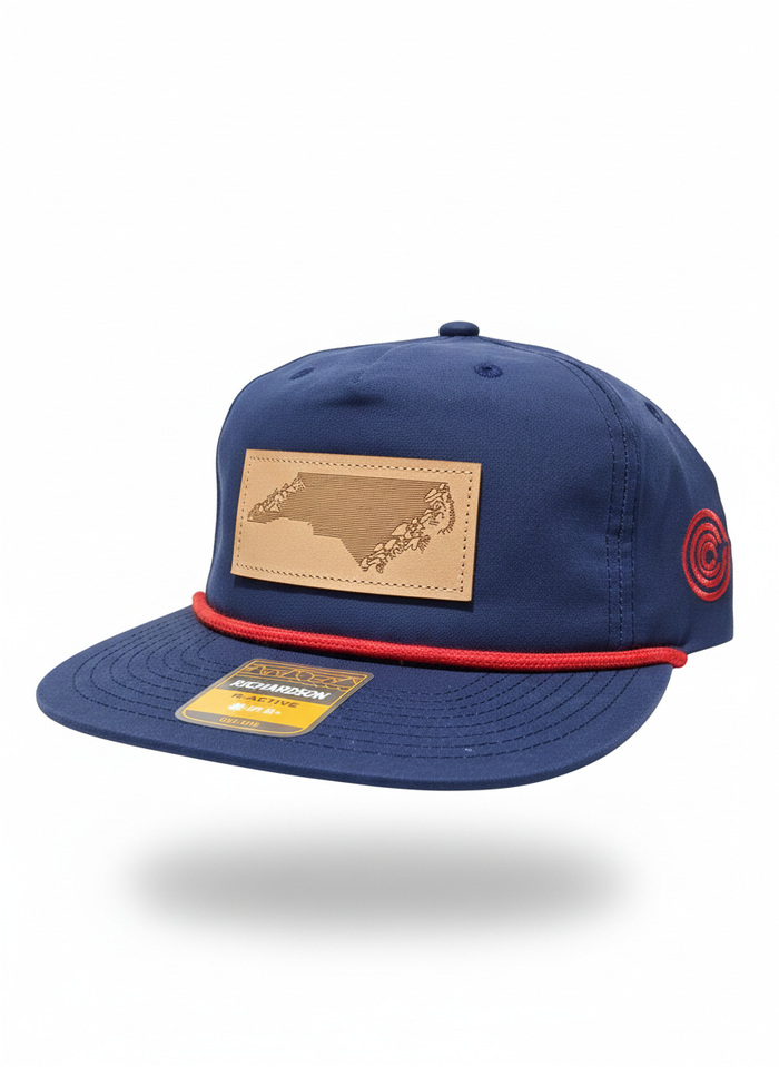NC Wave2Mountain Snapback Flat Bill Hat 256