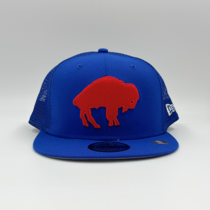 New Era 9FIFTY Buffalo Bills Royal Retro Mesh Trucker Hat