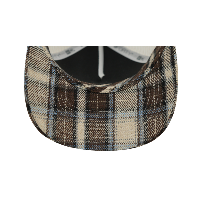 New Era 9FORTY Buffalo Bills Rustic Brown & Pale Blue Plaid M-Crown Snapback