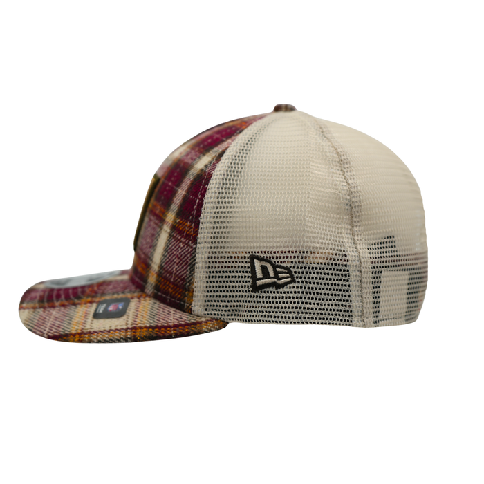 New Era 9FORTY Buffalo Bills Rustic Red, Green, & Yellow Plaid M-Crown Snapback