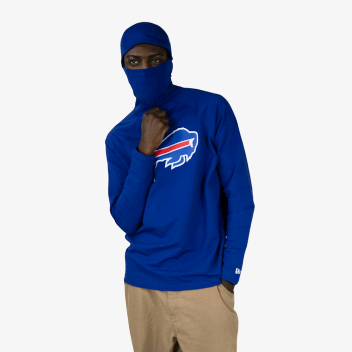 New Era Bills 2026 Sideline Primary Logo Royal Balaclava Hoodie