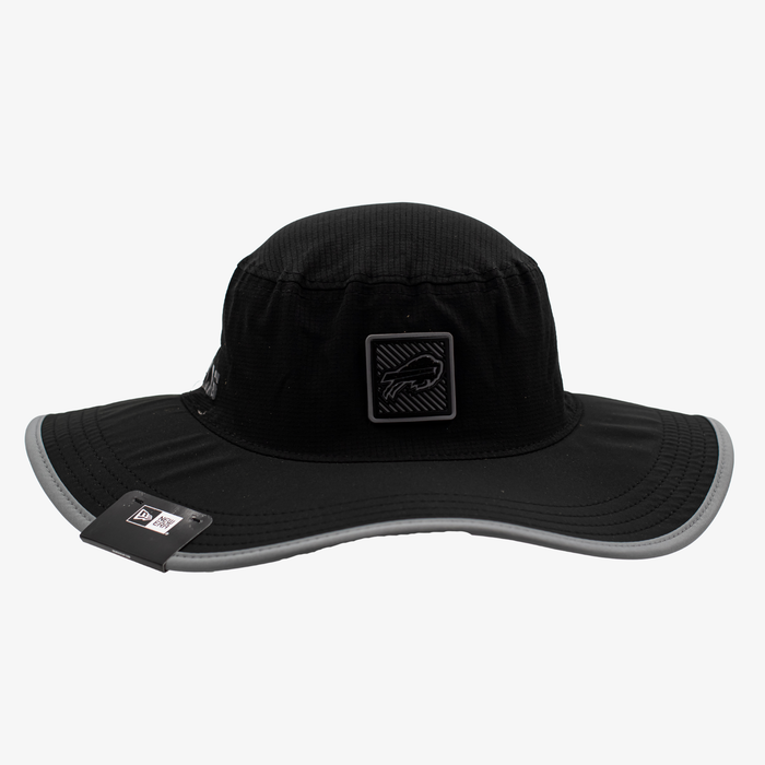 New Era Bills 2026 Training Camp Black Large Grey Brim Bucket Hat