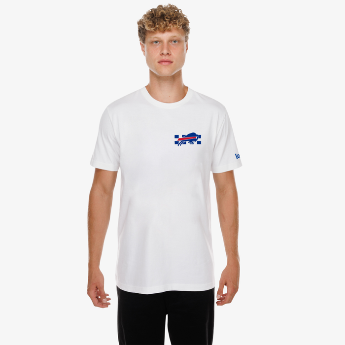 New Era Buffalo Bills White Bills Crew Graphic T-Shirt