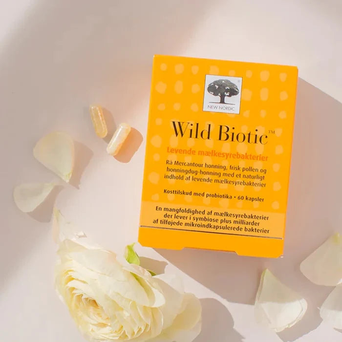 New Nordic - Wild Biotic  (Levende mælkesyrebakterier) - 60 kapsler (KORT DATO)