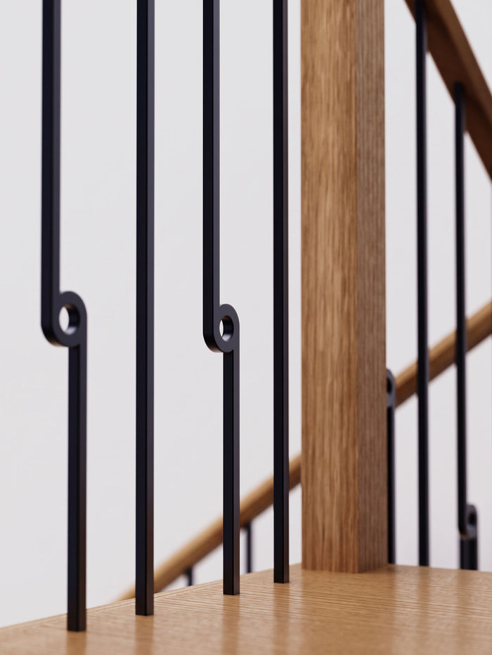 Noto Iron Baluster - 1/2" Square - Half Note