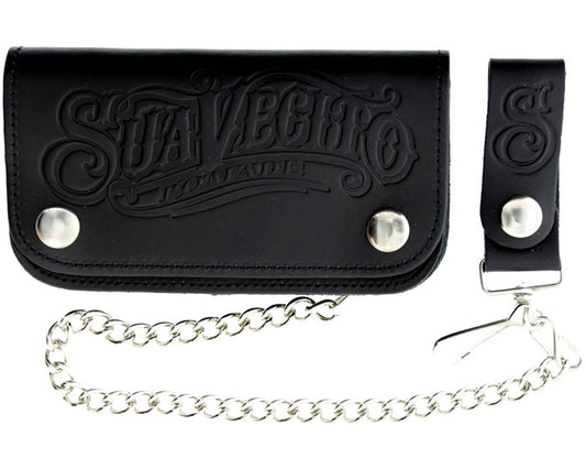 OG Script Chained Biker Wallet - Black - Front