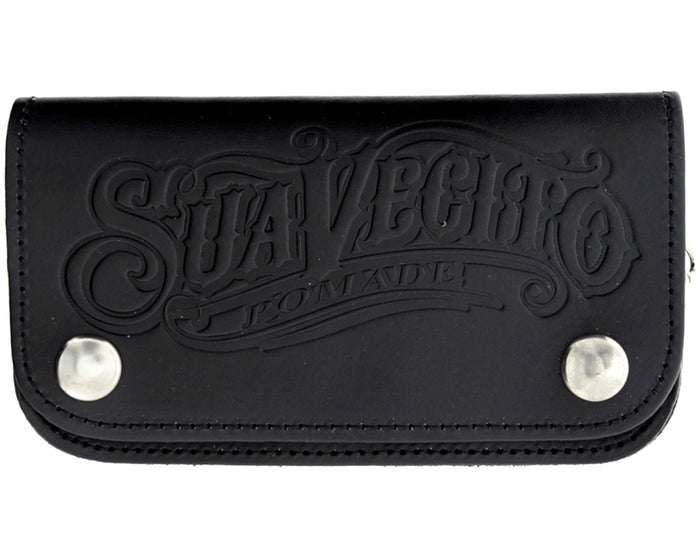 OG Script Chained Biker Wallet - Black - Closed