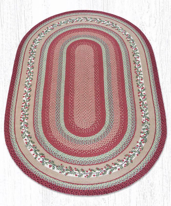 OP-390 Cranberries Oval Rug