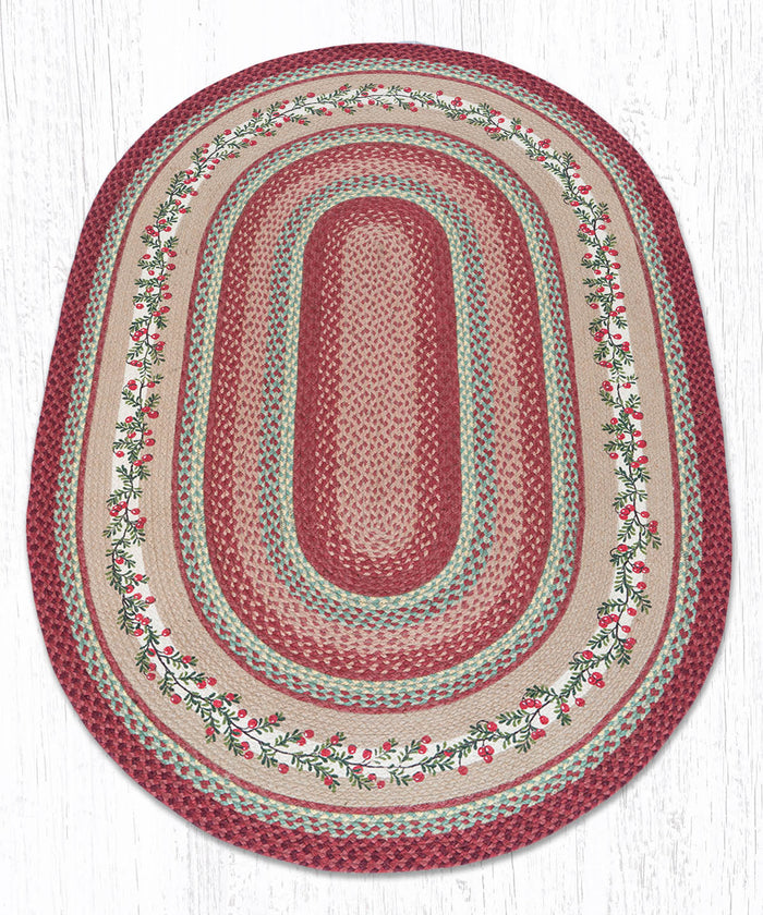 OP-390 Cranberries Oval Rug