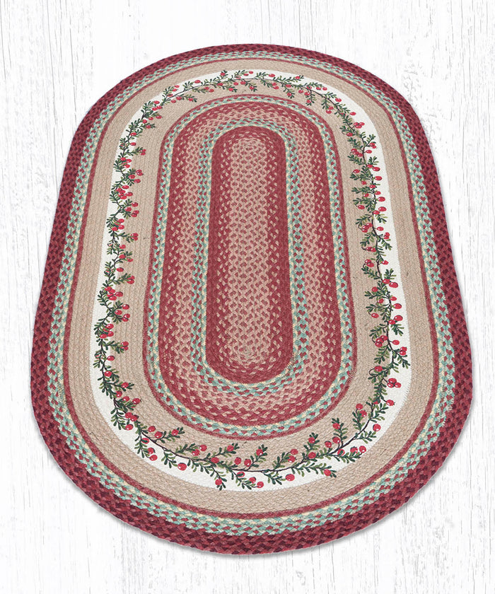 OP-390 Cranberries Oval Rug