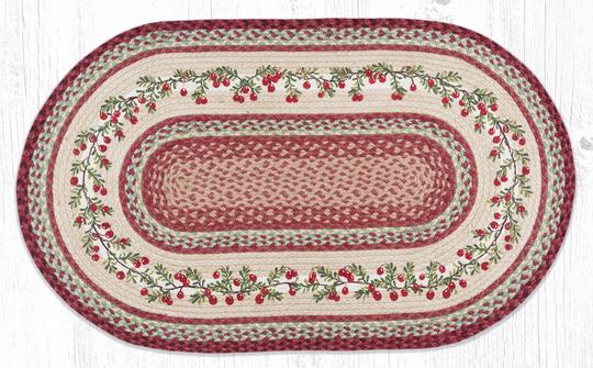 OP-390 Cranberries Oval Rug