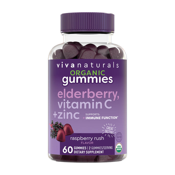 Organic Elderberry Gummies, Adults