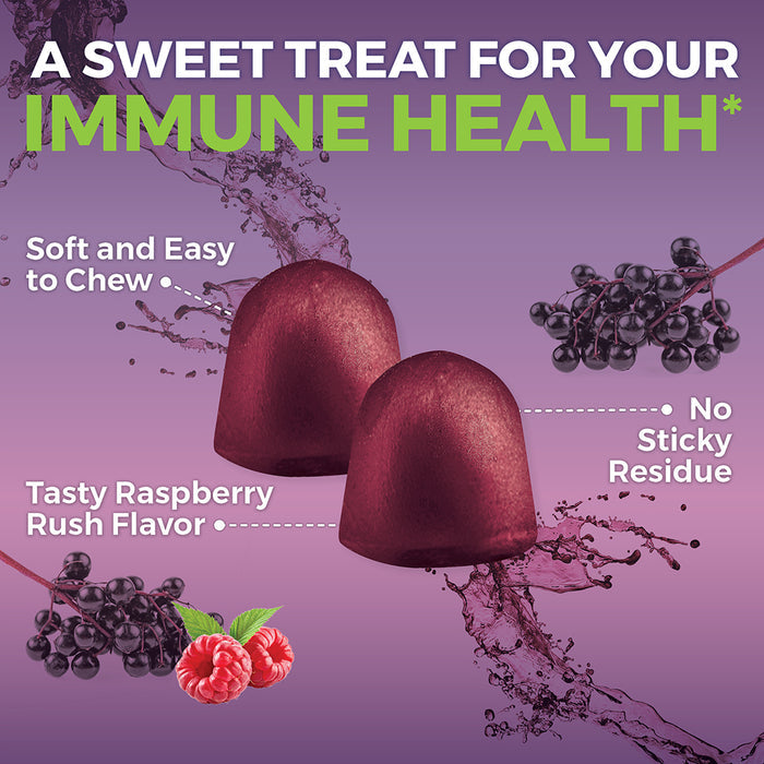 Organic Elderberry Gummies, Adults