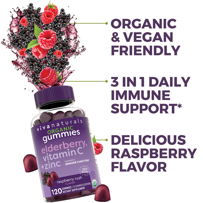 Organic Elderberry Gummies, Adults