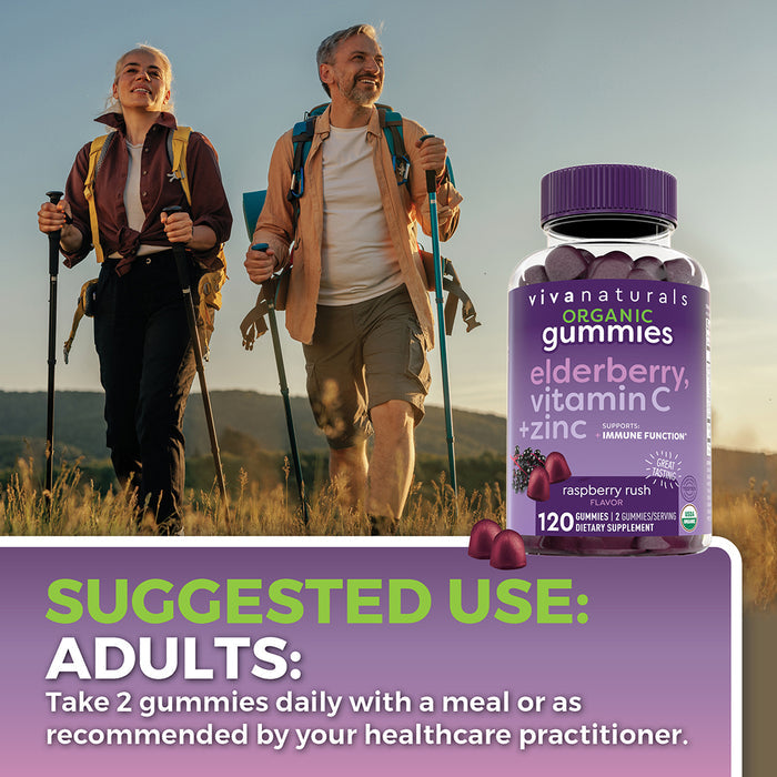 Organic Elderberry Gummies, Adults
