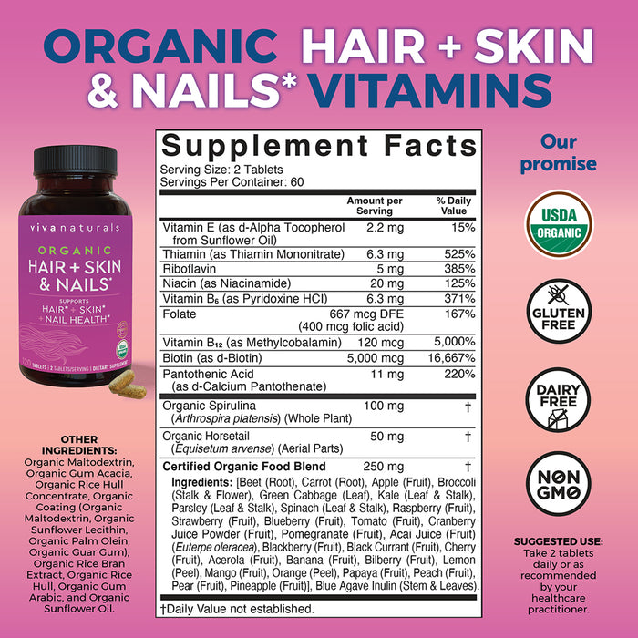 Organic Hair + Skin & Nails*