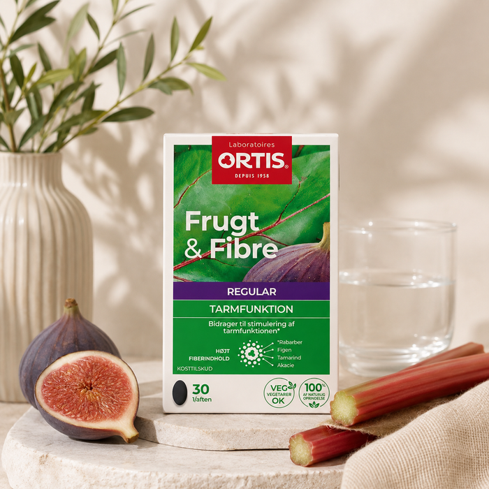 Ortis - Frugt & Fibre tabletter (regelmæssig tarmfunktion) - 30 tab