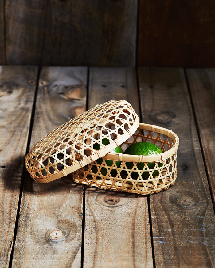 Oval Lidded Basket (OUT OF STOCK)