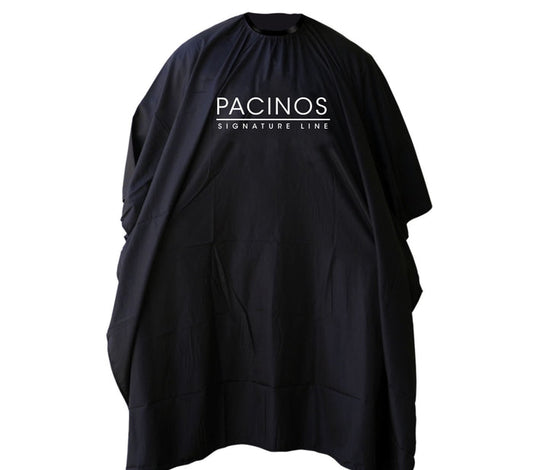 PACINOS SIGNATURE LINE BARBER CAPE (BLACK) - Palms Fashion Inc.