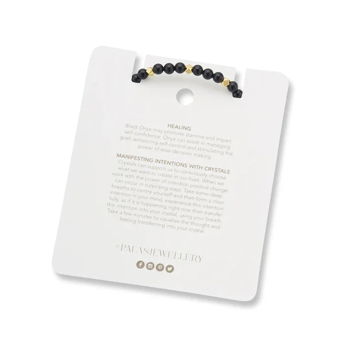 Palas Onyx Aura of Gold Gem Bracelet