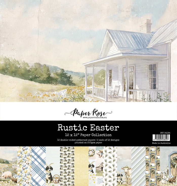 Paper Rose - 12X12 Paper Collection - Rustic Easter. Available at Embellish Away located in Bowmanville Ontario Canada.