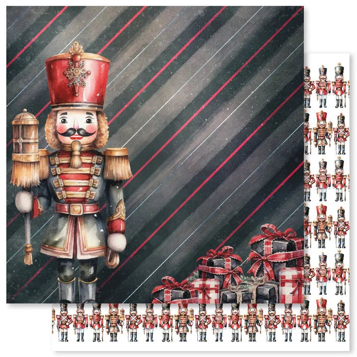 Paper Rose Studio - 6x6 Paper Collection - Jolly Holidays. Traditional Christmas images such as nutcrackers, Santa, plaids, cozy homes, beautiful poinsettias, cardinals and jingling bells. Perfect for creating beautiful and festive holiday crafts. Available at Embellish Away located in Bowmanville Ontario Canada.