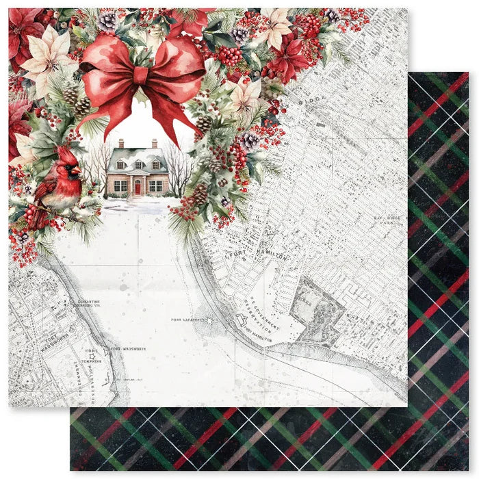 Paper Rose Studio - 6x6 Paper Collection - Jolly Holidays. Traditional Christmas images such as nutcrackers, Santa, plaids, cozy homes, beautiful poinsettias, cardinals and jingling bells. Perfect for creating beautiful and festive holiday crafts. Available at Embellish Away located in Bowmanville Ontario Canada.