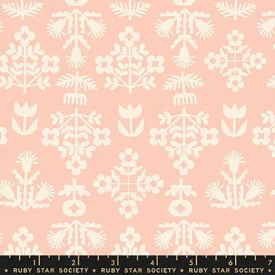Peach Puff- Paper Cuts 2- Fat Quarter