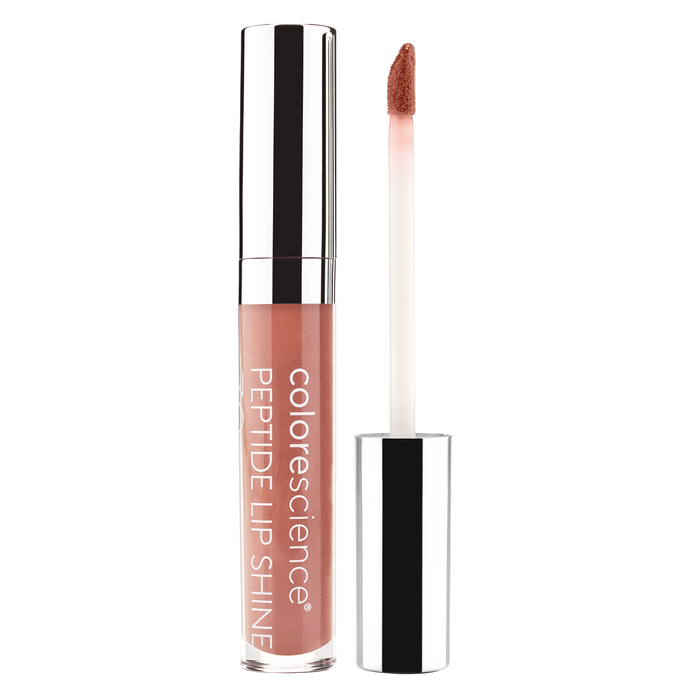 Peptide Lip Shine SPF 30 champagne bottle || champagne