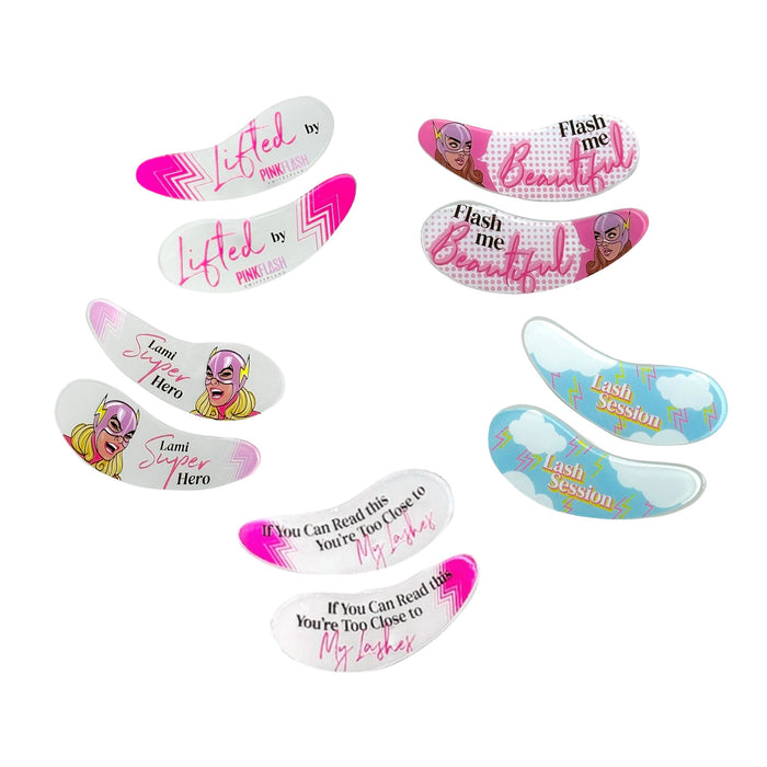 Pink Flash InstaHero Patches 5 Pairs
