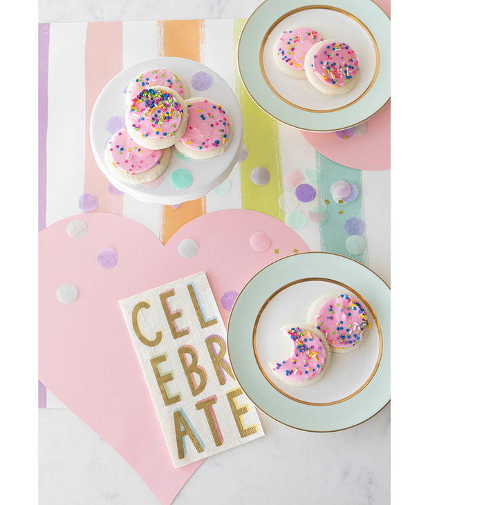 Pink Heart Die cut Placemat Sheets Placemat
