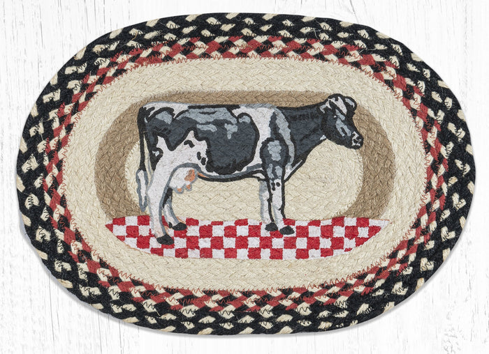 PM-OP-430 Cow on Checkerboard Placemat 13"x19"