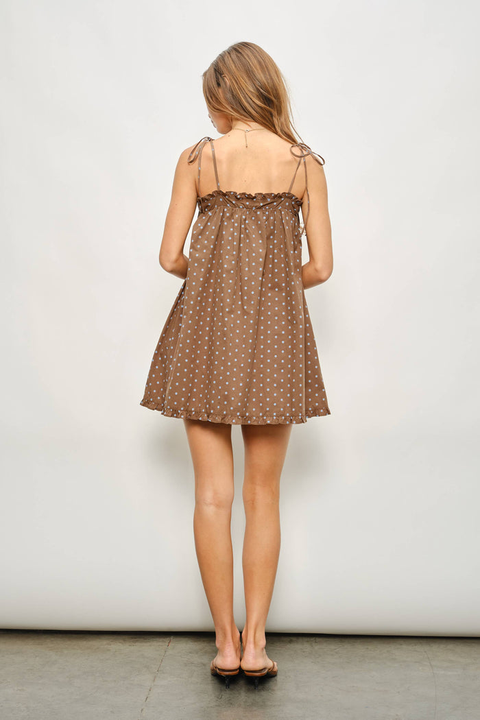 POLLY POLKA DOT MINI DRESS