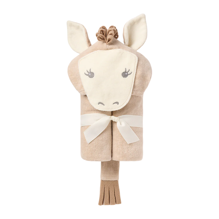 Pony Hooded Baby Bath Wrap