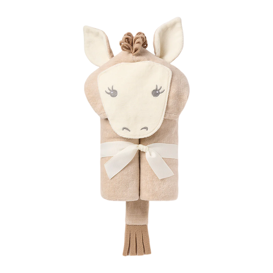 Pony Hooded Baby Bath Wrap