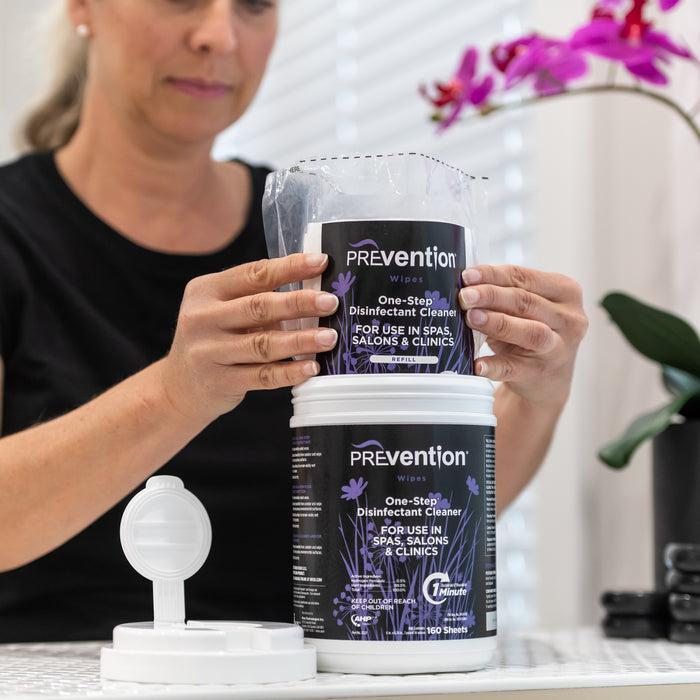 PREvention One-Step Disinfectant Refill Wipes-BASICS, Prep Products-Gel Essentialz-Gel Essentialz
