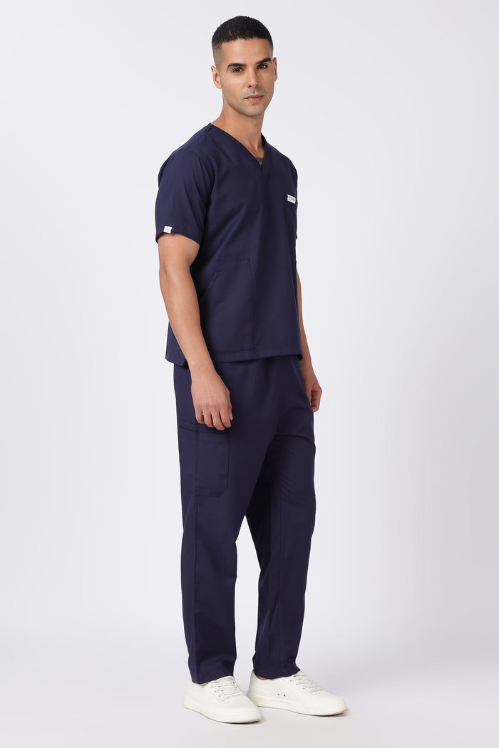 Prime - Men's V-Neck Scrub - 7 Pocket - Navy