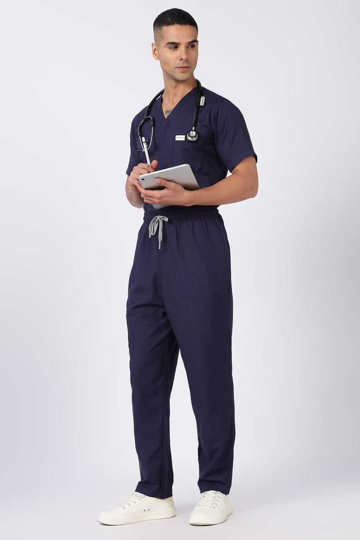 Prime - Men's V-Neck Scrub - 7 Pocket - Navy