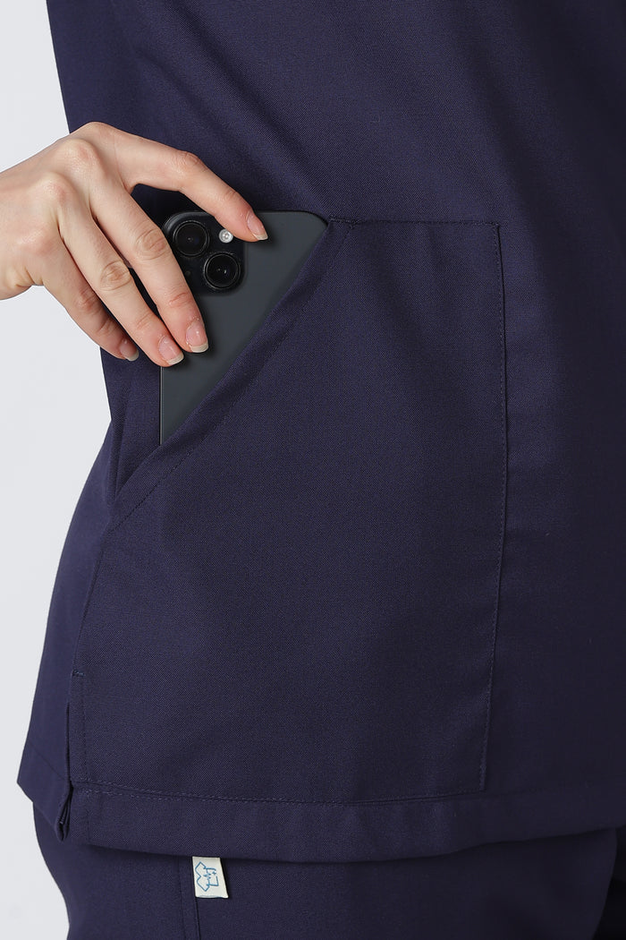 Prime – Women's V-Neck Scrub - 7 Pocket - Navy