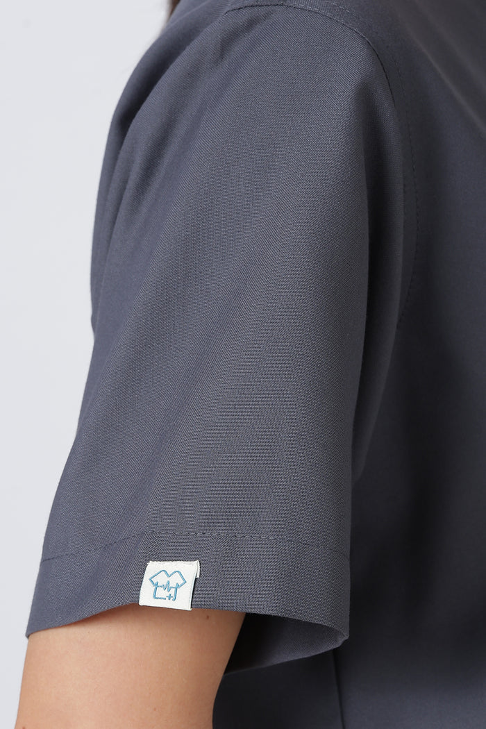 Prime – Women's V-Neck Scrub - 7 Pocket - Steel Grey