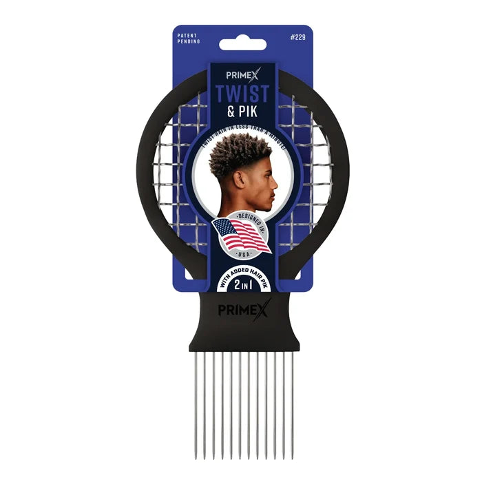 PrimeX Twist & Pik Comb, 1 Count, Black