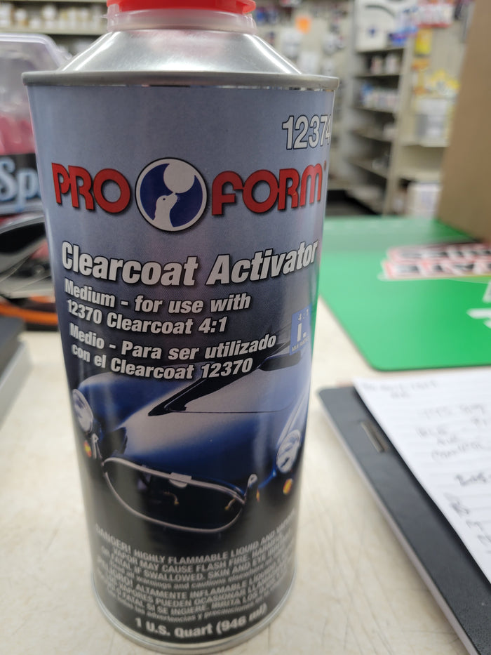 PRO FORM URETHANE CLEARCOAT ACTIVATOR Fast QT #12376